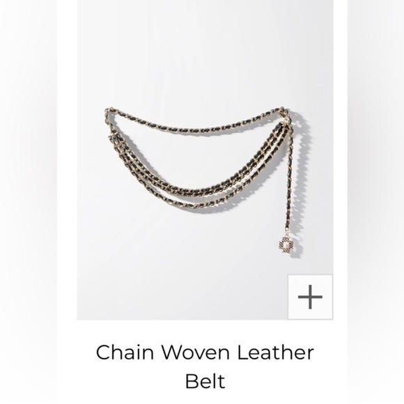 WHBM chain woven leather belt - Picture 9 of 12